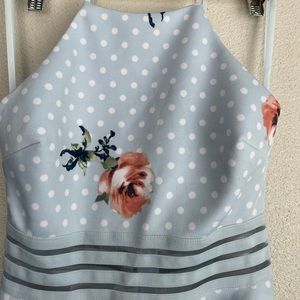 City Studio Juniors Light Blue Floral Day Dress